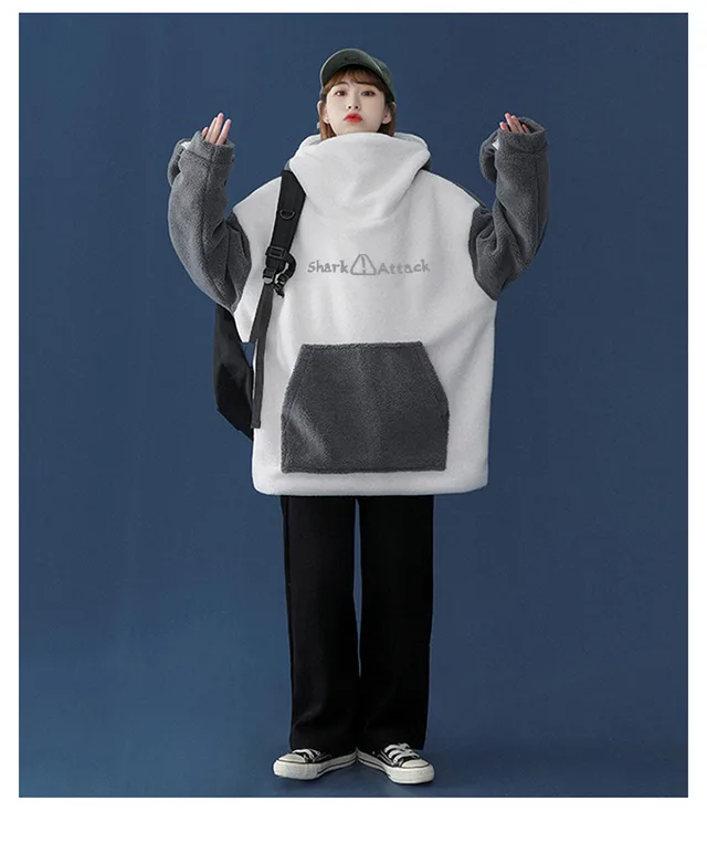 Fat Sister Coat Embroidered Pullover Top Grey - Shop at LoveMi