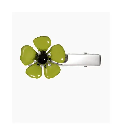 Oil Drop Green Simple Three dimensional Flower Hairpin Niche Sense Of Luxury Green - Shop at LoveMi
