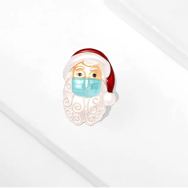 Christmas Brooch Santa Mask Corsage Pendant Yncp5829 Red Brooch - Shop at LoveMi