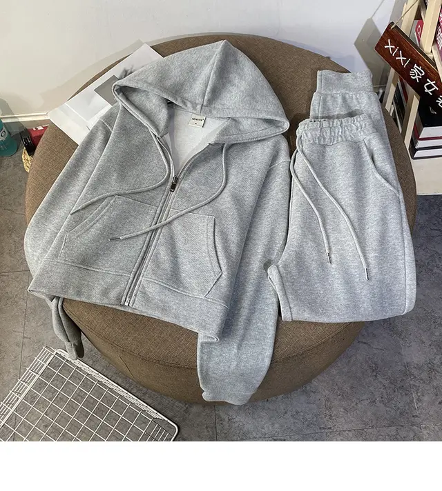 Two piece Casual Sportswear Ins Sportswear Grey - Shop at LoveMi