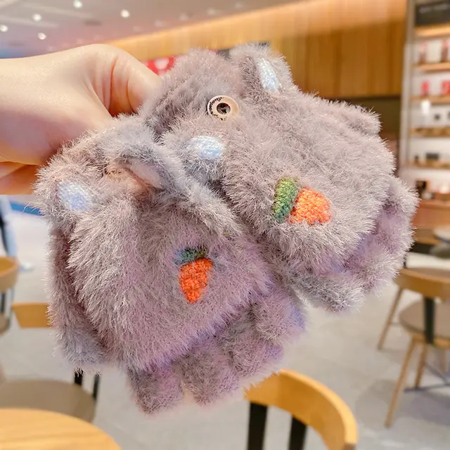 Thicken Five Finger Flip Mittens Baby Gloves For Autumn And Winter 9Style - Shop at LoveMi