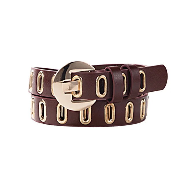 Punk Style Decorative Belt Fashion All match Female Dark Coffee - Shop at LoveMi
