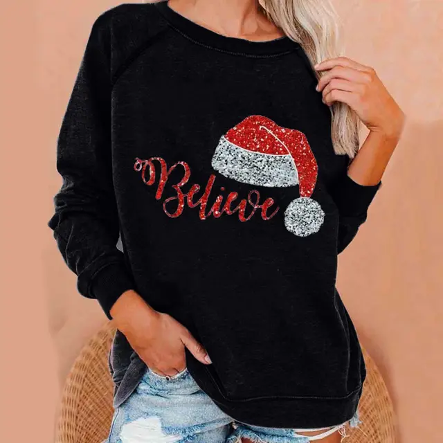 Printed Theme Hoodie Fleece Plus Size Hoodie Women Black - Shop at LoveMi