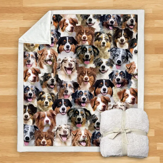 New Fashion Pet Dog Printed Flannel Blanket 8 Style - Shop at LoveMi