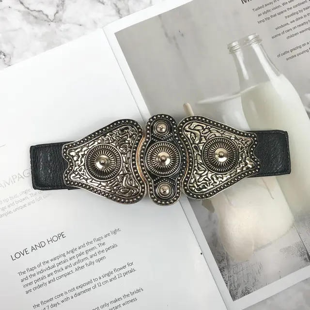 European And American Catwalk Dress Big Belt Black - Shop at LoveMi