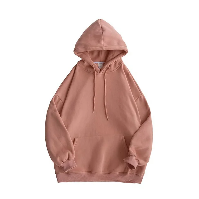 Women Spring And Autumn Thin Hooded Sweater Pink - Shop at LoveMi