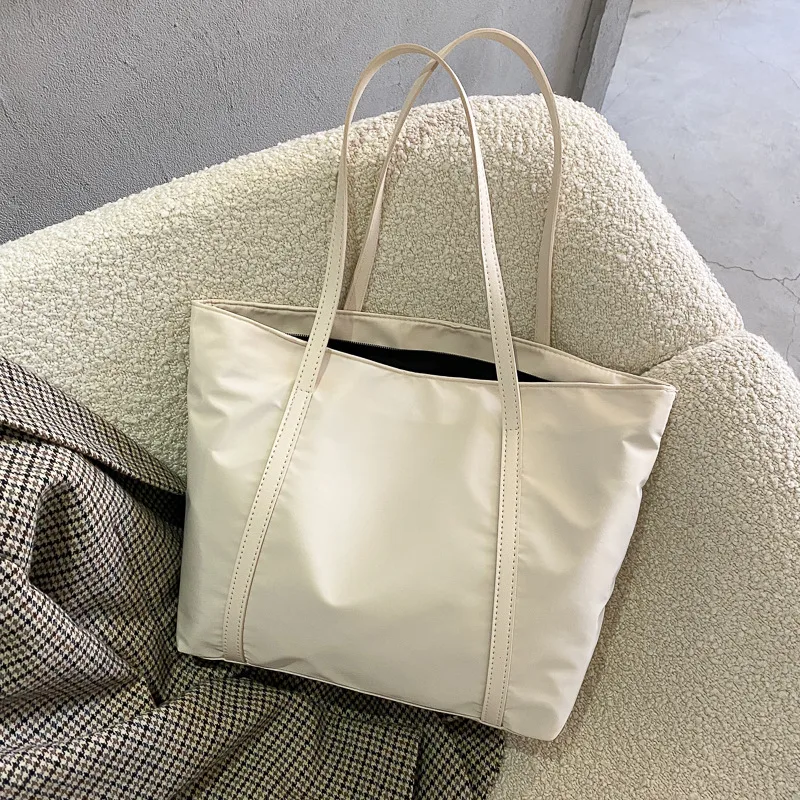 Large capacity All match Fashion Niche Design Tote Bag White - Shop at LoveMi