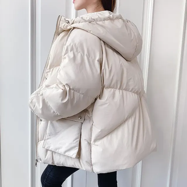 Winter Down Padded Cotton Anti season Bread Coat Beige - Shop at LoveMi