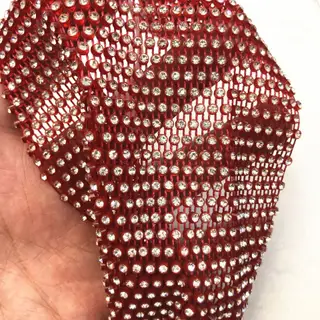 Rhinestone Mask European And American Net Celebrity Fishing Net Star Color Mask With Diamond - Color10