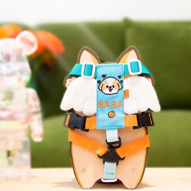 Pet Angel Wings Chest Strap Can Embroider Dog Name Avatar - Shop at LoveMi