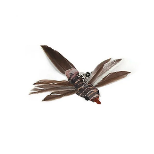 Steel Wire Feather Funny Cat Stick Long Rod Jingwei Bird - Shop at LoveMi