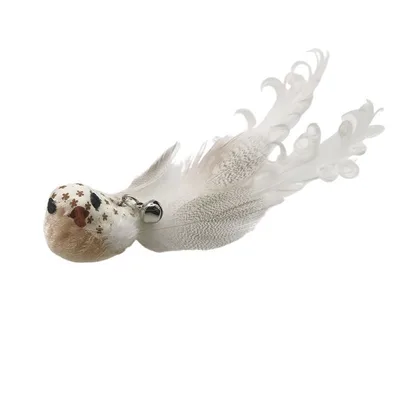 Steel Wire Feather Funny Cat Stick Long Rod Serin Canary - Shop at LoveMi