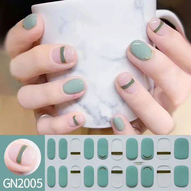 Simple Autumn And Winter Gel Nail Stickers 5 Style - Shop at LoveMi