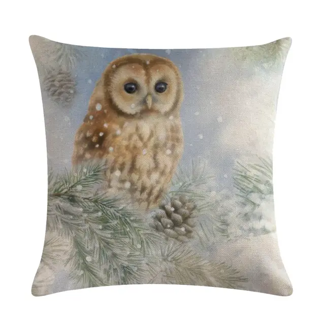 Christmas Blessing Red Bird Series Linen Pillowcase 12Style - Shop at LoveMi