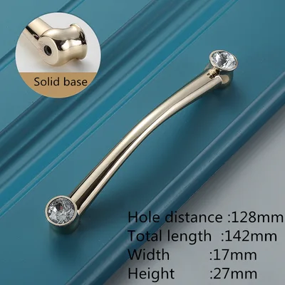 Golden Door Handle Crystal Garden Small Pull 11Style - Shop at LoveMi