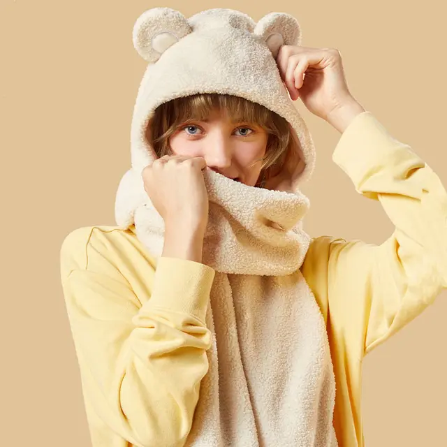 Fever Scarf Women Fall winter Neck Guard Milky Honey - Shop at LoveMi