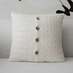 White Knitted Buttons
