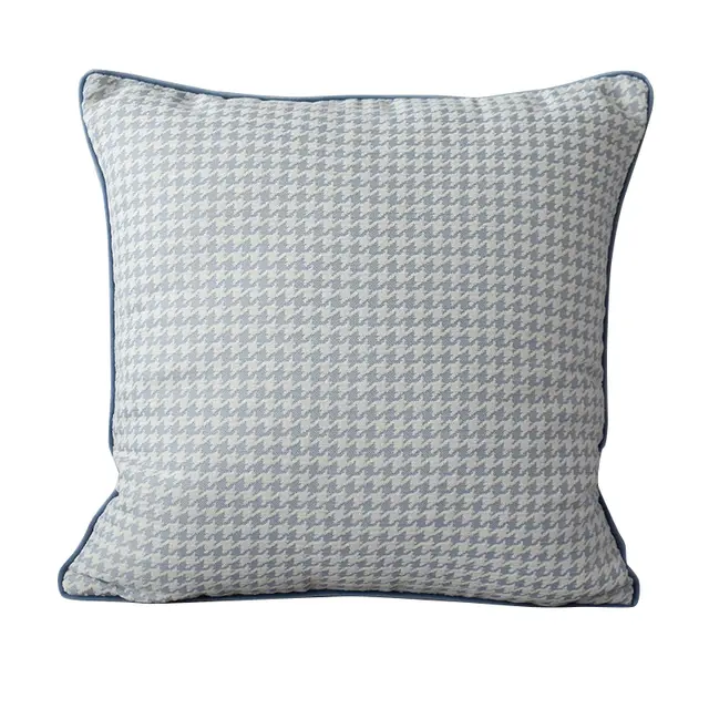 Blue Throw Pillow Sofa Cushion Modern Simple Homestay Light Blue Cut Pile Houndstoot - Shop at LoveMi