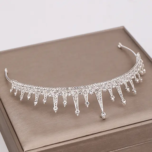 Bridal Crown Baroque Headband Princess Wedding Hair Accessory Headdress Sliver - Shop at LoveMi