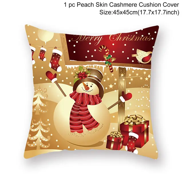 Leisure Christmas Linen Pillowcase Sofa Decoration 18 Style - Shop at LoveMi