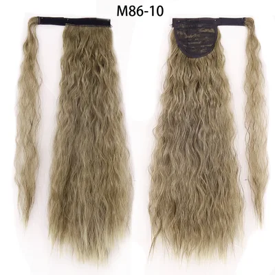 Ponytail Wig Water Wave Velcro Banding Chemical Fiber High Temperature Silk 26Style - Shop at LoveMi
