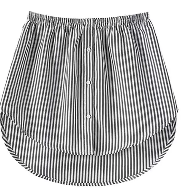 Women All match Shirts Sweaters And Fake Skirts Black White Stripe - Shop at LoveMi