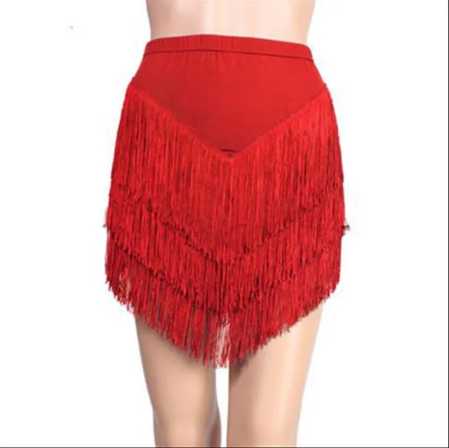 Adult Fringed Short Skirt Square Dance Dress Red - Shop at LoveMi