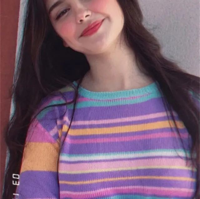 Candy colored Rainbow Striped Cropped Sweater Colorful - Shop at LoveMi