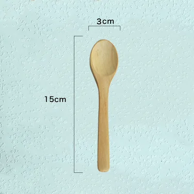 Eco friendly Wooden Spoon For Eating 15X3Cm Varnish - Shop at LoveMi