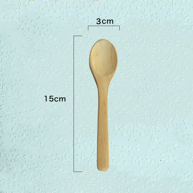 Eco friendly Wooden Spoon For Eating 15X3Cm Varnish - Shop at LoveMi