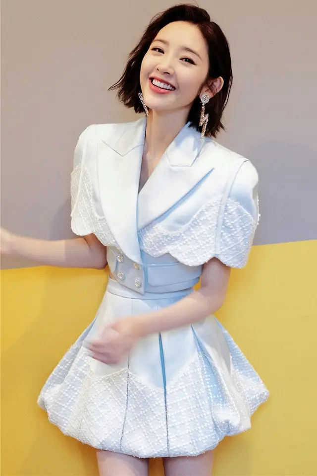 Solid Color Short Coat Lapel Double breasted Skirt Jacket - Shop at LoveMi