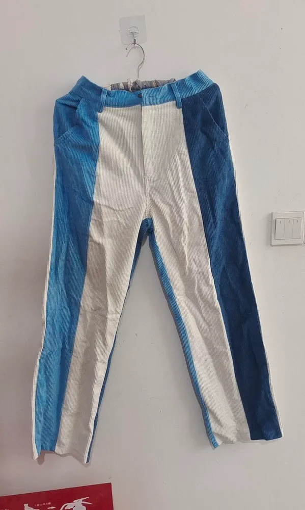Ladies Personality Casual Straight Trousers Striped Pants - Shop at LoveMi