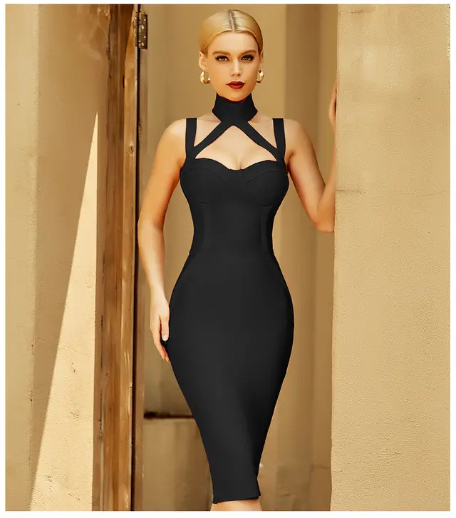 Sexy Annual Party Evening Dress With Red Suspenders Was Thin Black - Shop at LoveMi