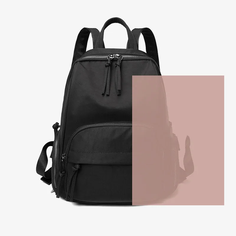 Backpack Simple And Fashionable Oxford Cloth Anti theft Large capacity Travel Leisure Trend Black - Shop at LoveMi