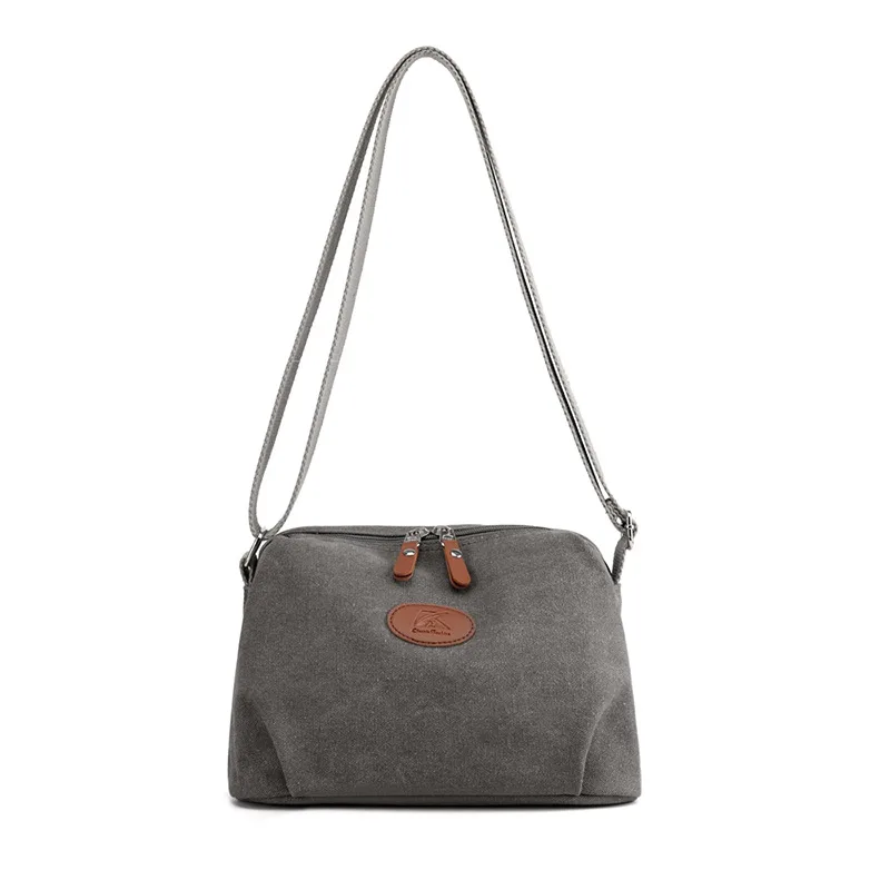 Casual Canvas Bag Shoulder Fashion Grey - Shop at LoveMi