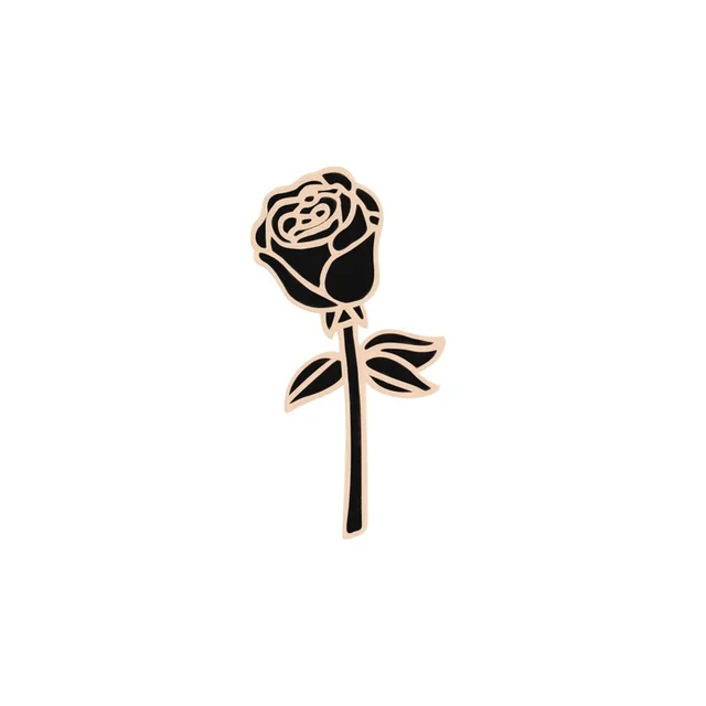 Fashion Red And Black Rose Brooch Creative Lapel Clip Badge 3 Style - Shop at LoveMi