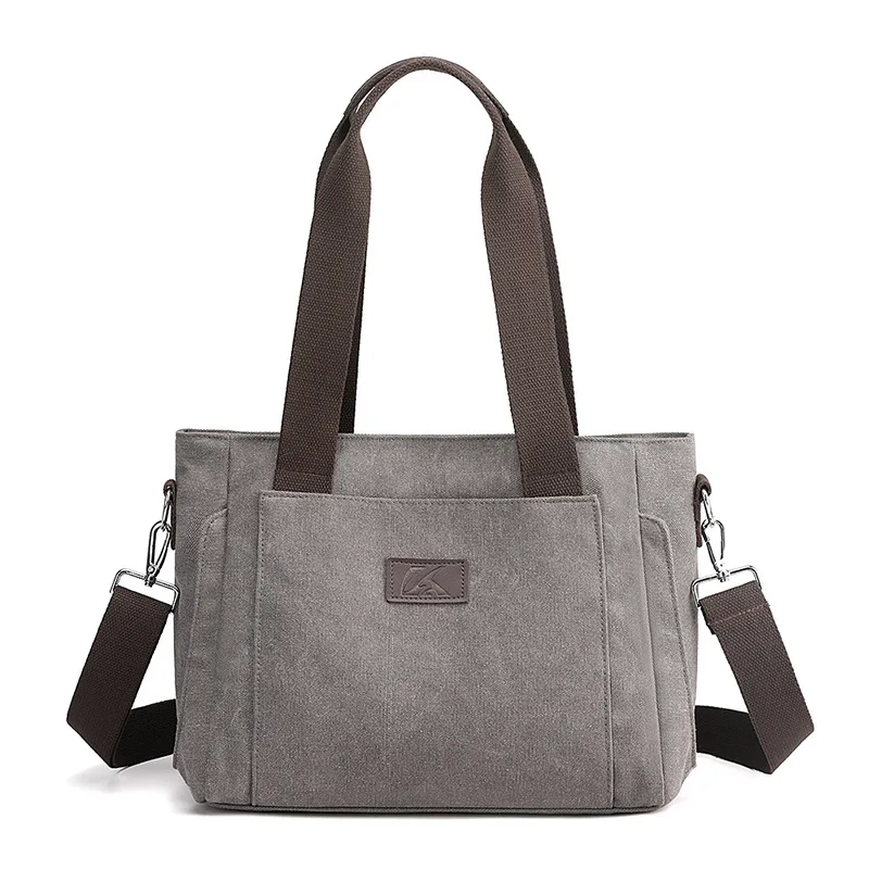 Canvas Bag Handbags Japan And South Korea Tote Bag Cloth Bag Tide Grey - Shop at LoveMi