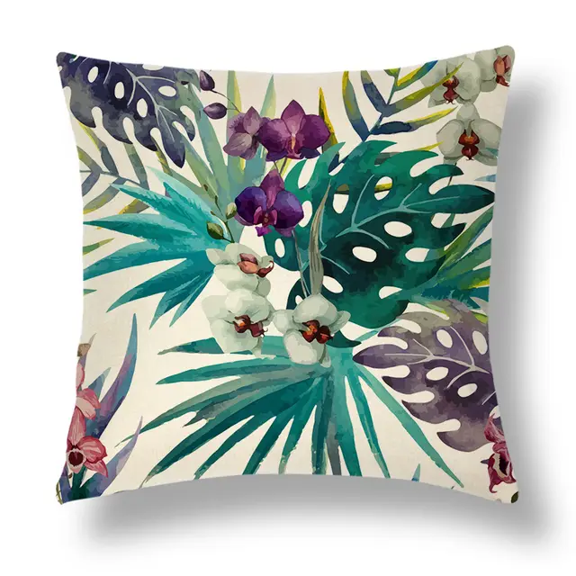 Tropical Series Linen Throw Pillow Case Cushion Cover 2 Style - Shop at LoveMi