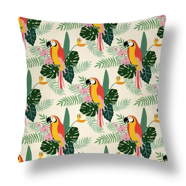Tropical Series Linen Throw Pillow Case Cushion Cover 4 Style - Shop at LoveMi
