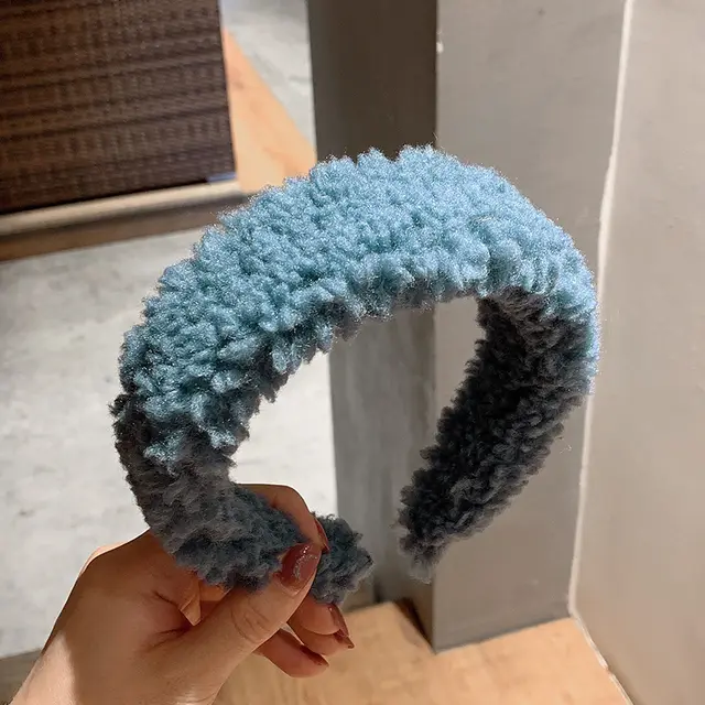Women's Candy Color Wide Brim Headband Blue - Shop at LoveMi