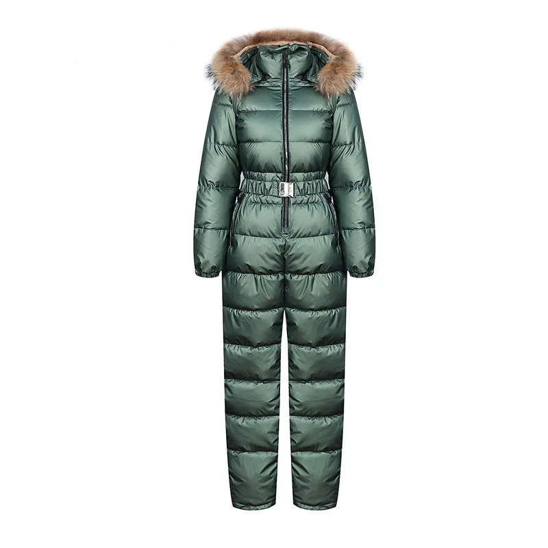 Fashionable Women's Waist Waist Slimming Shiny Cotton Coat Green - Shop at LoveMi