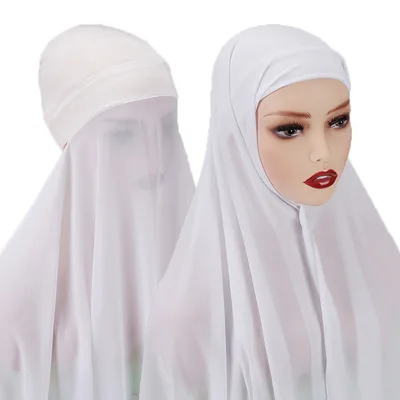 Veiled Muslim Ladies Chiffon Turban Scarf Set 4Style - Shop at LoveMi