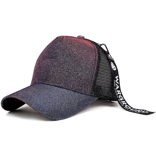 Outdoor Sunshade Street Casual Baseball Cap With Ribbon Red - Shop at LoveMi