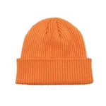 Thicken Warm Flanging Woolen Hat - Orange
