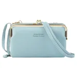 Fashion Mobile Phone Bag Messenger Baita Clutch Bag Leisure - Blue