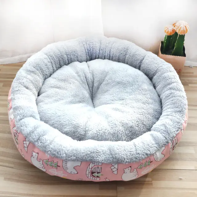 Dog And Cat Litter Padded With Round Cotton Pink - Shop at LoveMi