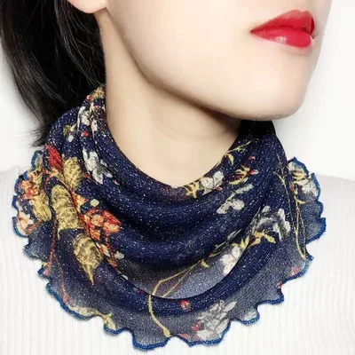 Earrings Variety Bib Women's Turtleneck Scarf Face Mask Style8 - Shop at LoveMi