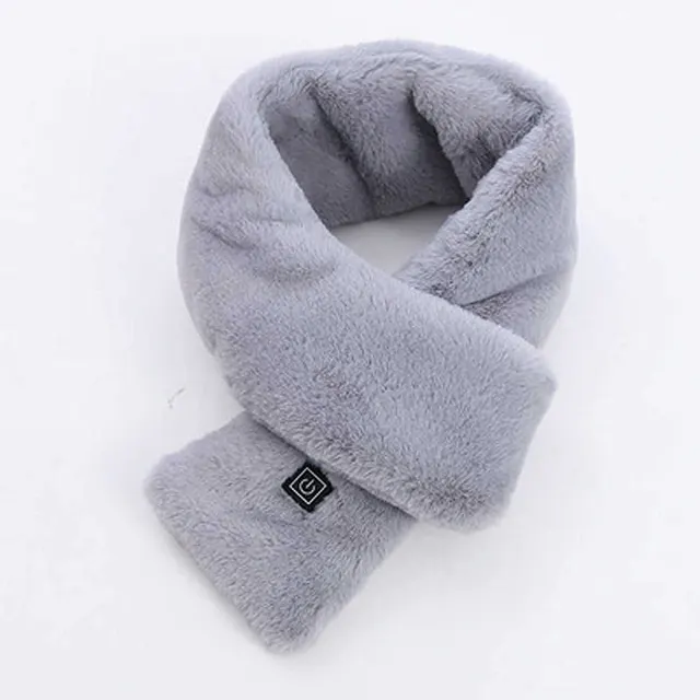 Cervical Spine Rechargeable Neck Scarf For Heating In Winter Grey - Shop at LoveMi