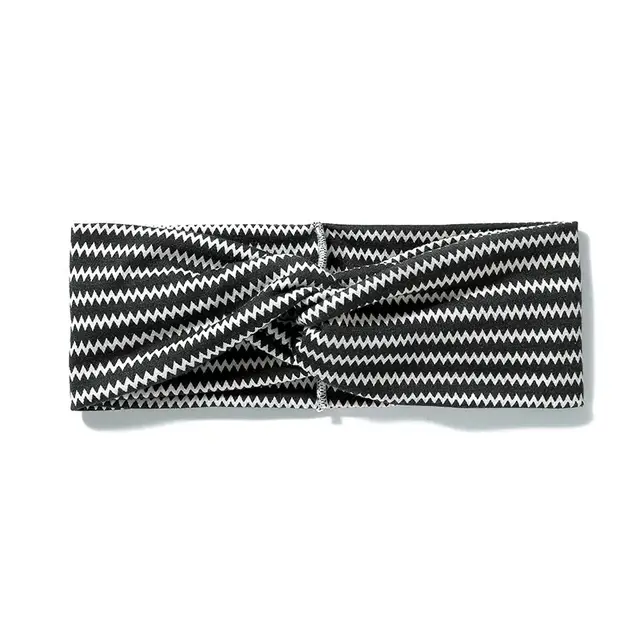 Elastic Sports Wide Version Sweat absorbent Headband Ladies Headwear Stripe.3 - Shop at LoveMi