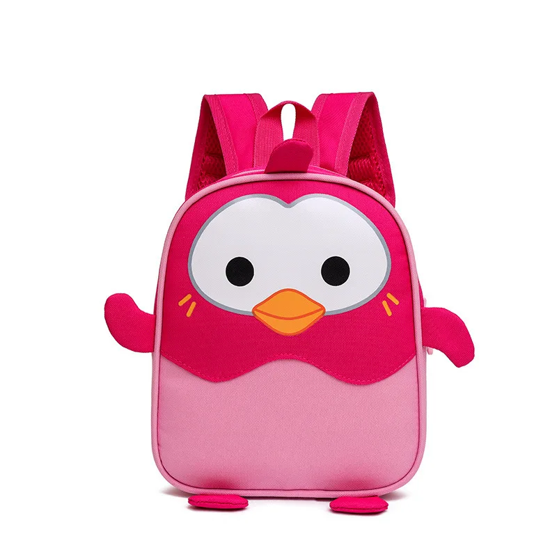Children's Backpack Cute Version Cute Penguin Red - Shop at LoveMi